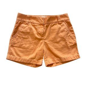J. Crew Orange Classic Twill Chino Shorts City Fit